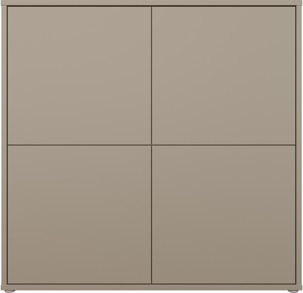 VYSOKÁ KOMODA, taupe, 124,5/121,5/34,9 cm Carryhome - Online Only drobný nábytok, Online Only