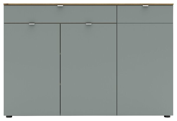 ŠIROKÁ KOMODA, trstinovozelená, 150/101/41 cm - Online Only drobný nábytok, Online Only