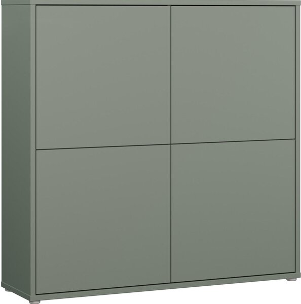VYSOKÁ KOMODA, šalviovozelená, 124,5/121,5/34,9 cm Carryhome - Online Only drobný nábytok, Online Only