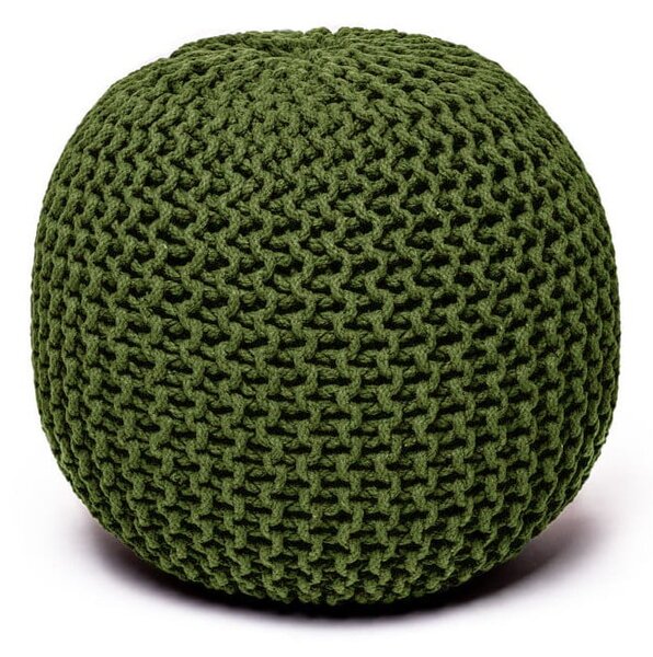 Olivovozelený sedací puf Essentials Jagger