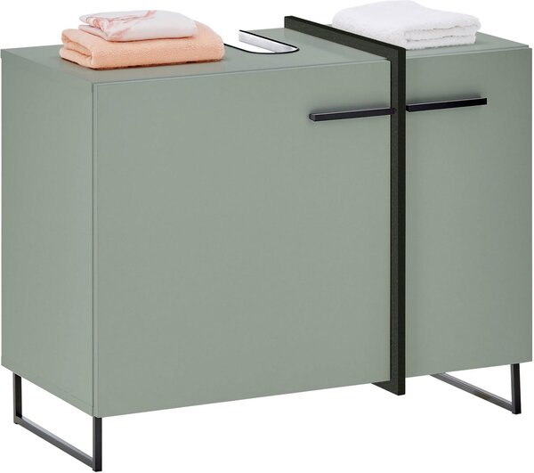 SKRINKA POD UMÝVADLO, zelená, zelená, čierna, 80/64/41 cm home24 - Kúpeľňové skrinky, Online Only