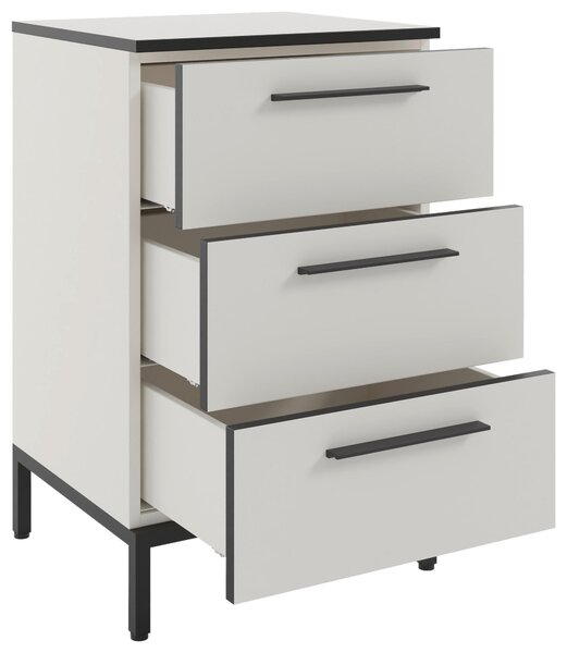 NOČNÝ STOLÍK, biela, 45/72,4/40 cm - Obývacie zostavy, Online Only