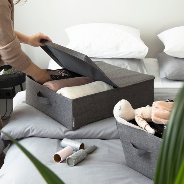 Sivá úložná škatuľa Bigso Box of Sweden Underbed