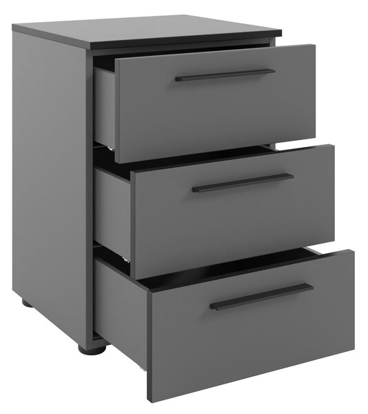 NOČNÝ STOLÍK, tmavosivá, 45/61,4/40 cm - Obývacie zostavy, Online Only