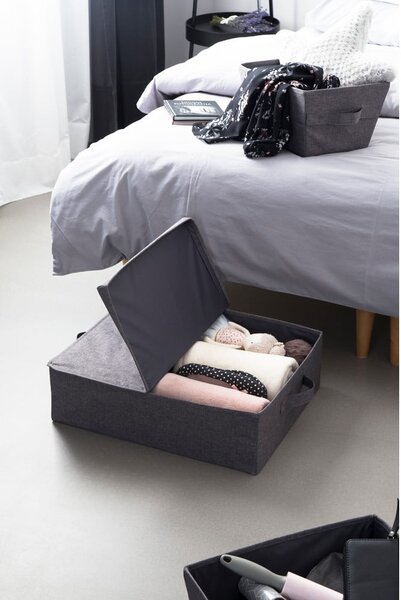 Sivá úložná škatuľa Bigso Box of Sweden Underbed