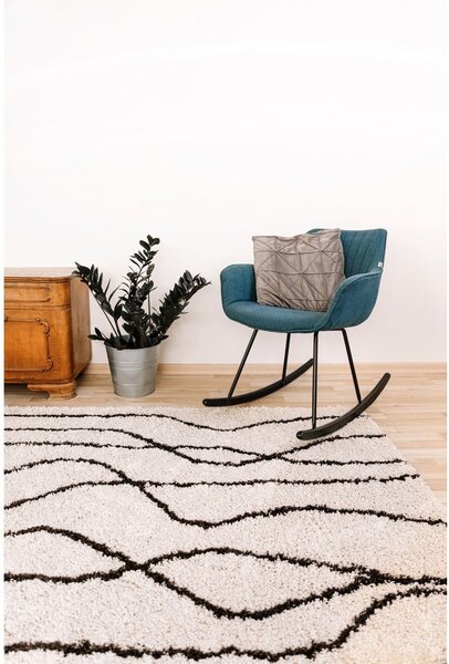 Biely/čierny koberec 160x230 cm Routa – Universal