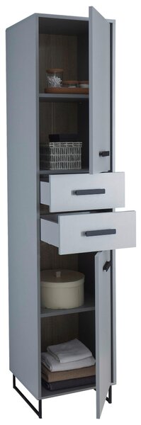 VYSOKÁ SKRINKA, sivá, 41/185/38 cm home24 - Kúpeľňové skrinky, Online Only