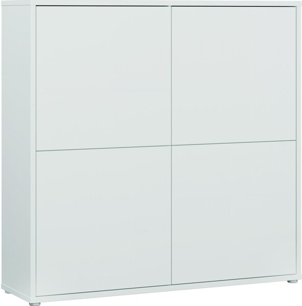 VYSOKÁ KOMODA, svetlosivá, 124,5/121,5/34,9 cm Carryhome - Online Only drobný nábytok, Online Only