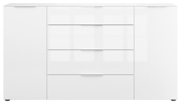 ŠIROKÁ KOMODA, biela, 180/98,7/40 cm - Online Only drobný nábytok, Online Only