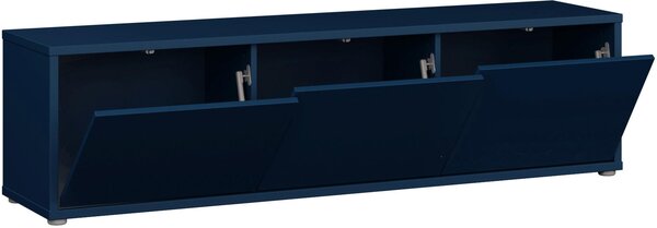 NÍZKA KOMODA, tmavomodrá, 154,2/42,5/34,9 cm Carryhome - TV nábytok, Online Only