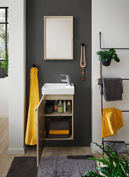 HOSŤOVSKÁ KÚPEĽŇA, dub sonoma, 40 cm home24 - Kúpeľňové skrinky, Online Only