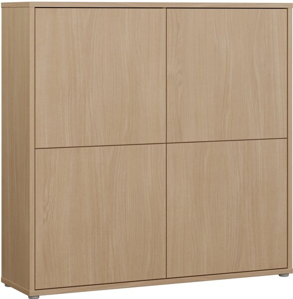 VYSOKÁ KOMODA, farba duba, 124,5/121,5/34,9 cm Carryhome - Online Only drobný nábytok, Online Only