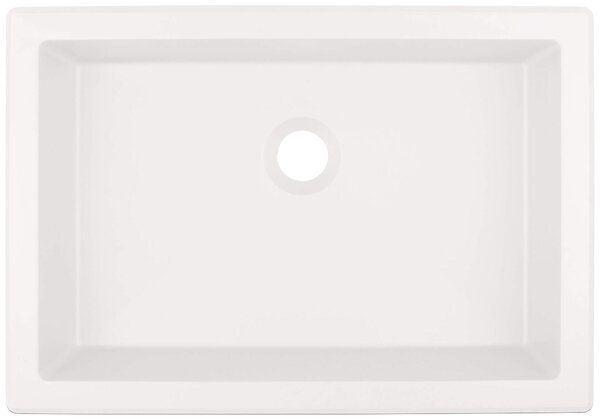 Deante Correo, granitové umývadlo 500x350x140 mm, biela matná, DEA-CQR_AU5U