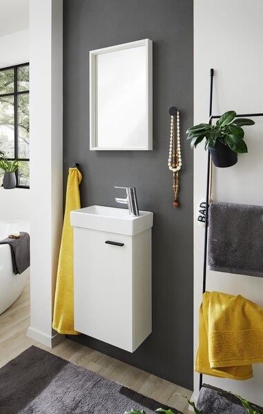 HOSŤOVSKÁ KÚPEĽŇA, biela, 40 cm home24 - Kúpeľňové skrinky, Online Only