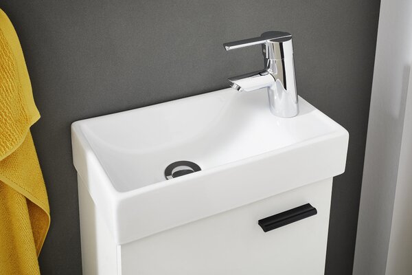 HOSŤOVSKÁ KÚPEĽŇA, biela, 40 cm home24 - Kúpeľňové skrinky, Online Only