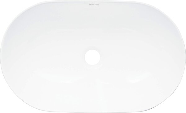 Deante Peonia, keramické umývadlo na dosku 500x305x140 mm, biela lesklá, DEA-CDE_6U5S