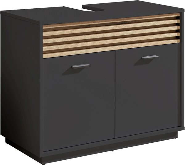 SKRINKA POD UMÝVADLO, antracitová, antracitová, 80/64/40 cm home24 - Kúpeľňové skrinky, Online Only
