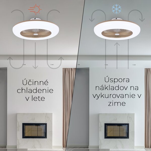Noaton 11055G Callisto, zlatá, stropný ventilátor so svetlom