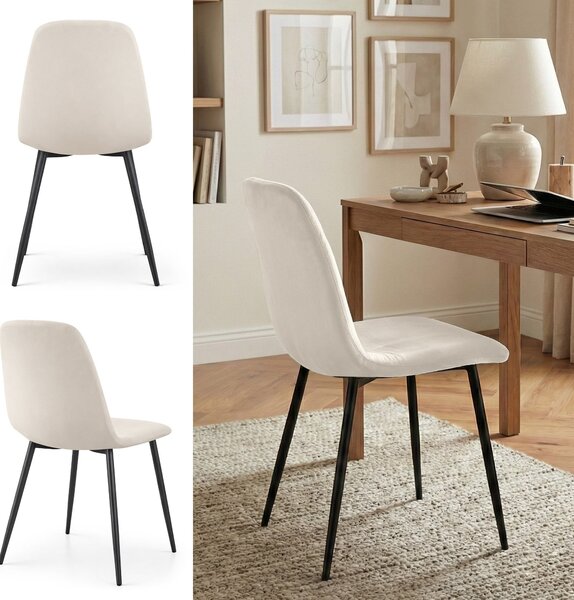 Ak furniture Čalúnená jedálenská stolička Lumo béžová