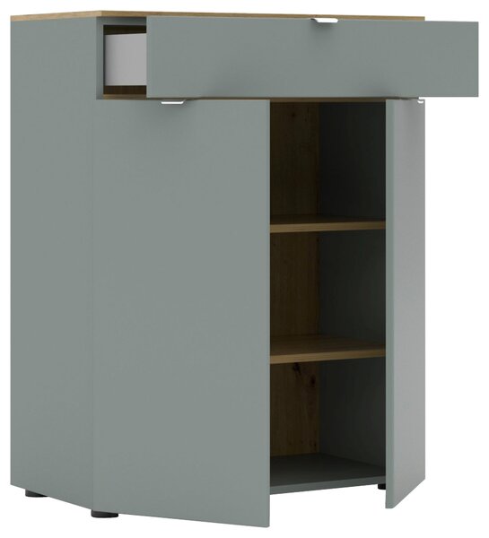 KOMODA, trstinovozelená, 78/101/41 cm - Komody, Online Only