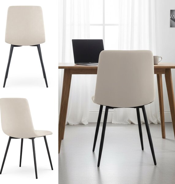 Ak furniture Čalúnená jedálenská stolička Nero béžová