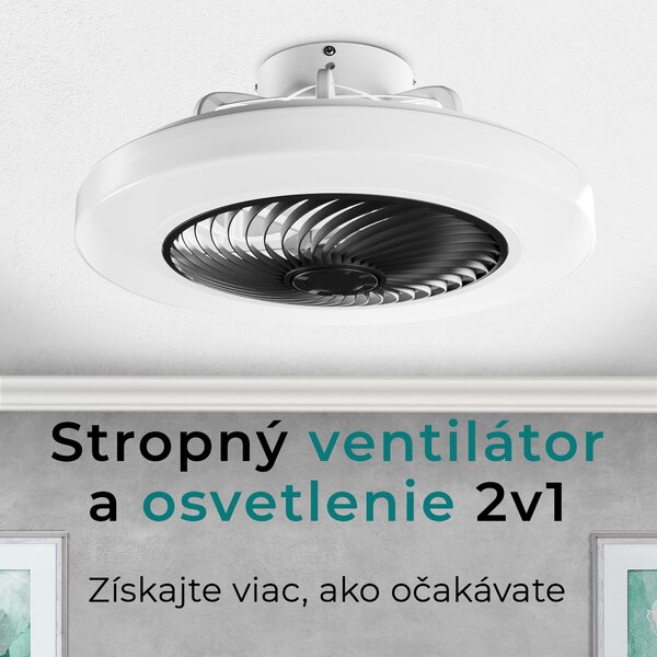 Noaton 12050B Triton, čierna, stropný ventilátor so svetlom