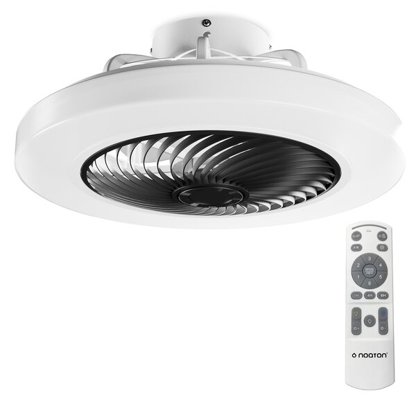 Noaton 12050B Triton, čierna, stropný ventilátor so svetlom