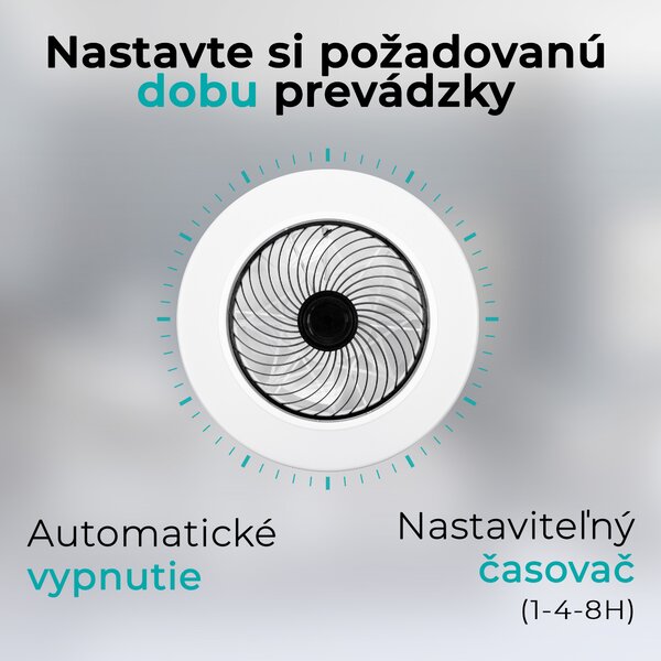 Noaton 12050B Triton, čierna, stropný ventilátor so svetlom
