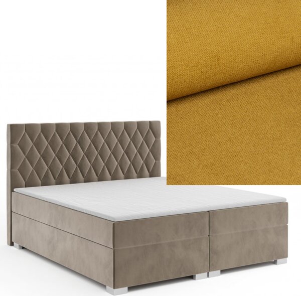 MD Kontinentálna Boxspring posteľ GEMINI 120x200 výber z farieb KRONOS_01