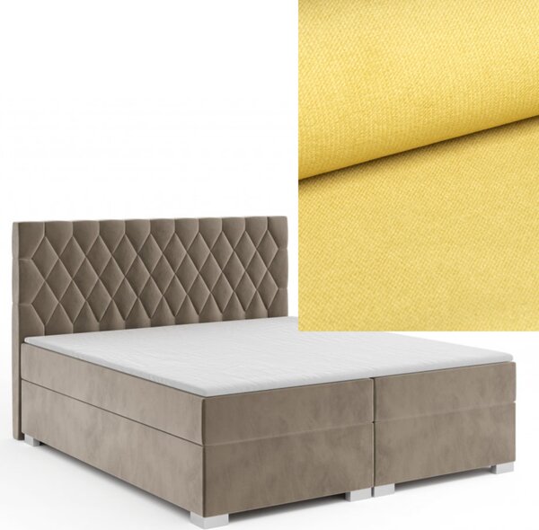 MD Kontinentálna Boxspring posteľ GEMINI 120x200 výber z farieb KRONOS_11