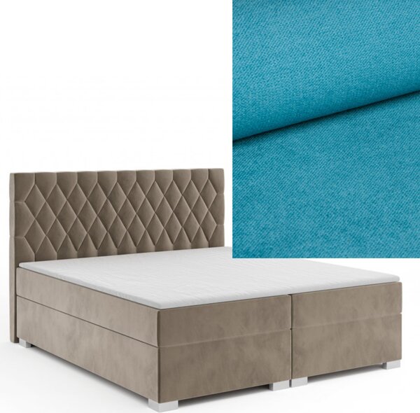 MD Kontinentálna Boxspring posteľ GEMINI 140x200 výber z farieb KRONOS_13