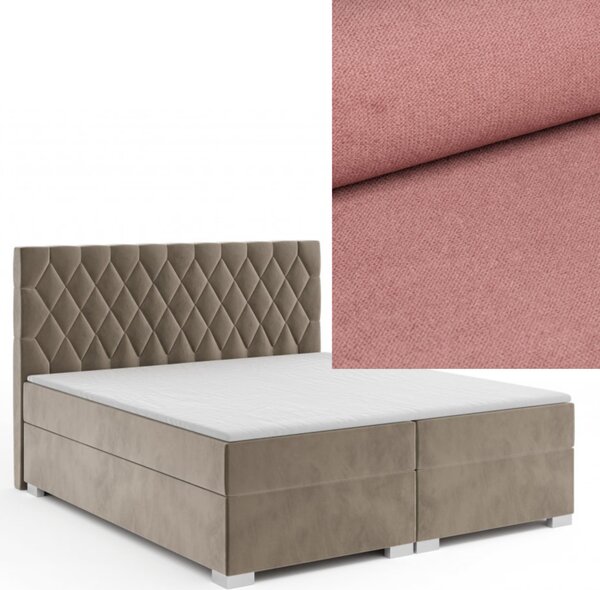 MD Kontinentálna Boxspring posteľ GEMINI 140x200 výber z farieb KRONOS_29