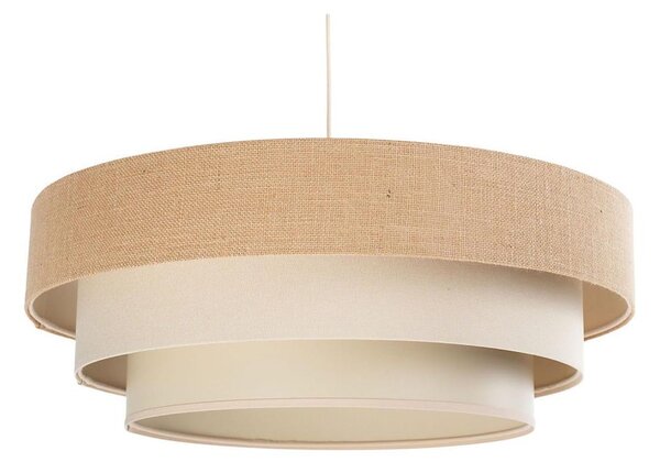 Luster na lanku TRINITI 1xE27/60W/230V, priemer 40 cm, béžová/krémová