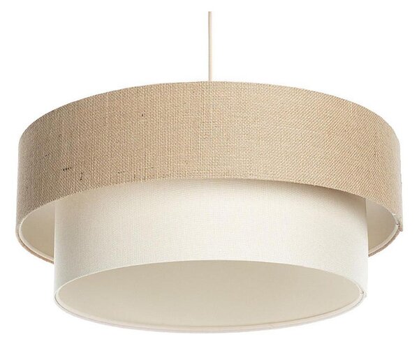 Závesný luster DUO na lanku, 1xE27/60W/230V, priemer 50 cm, béžová/krémová