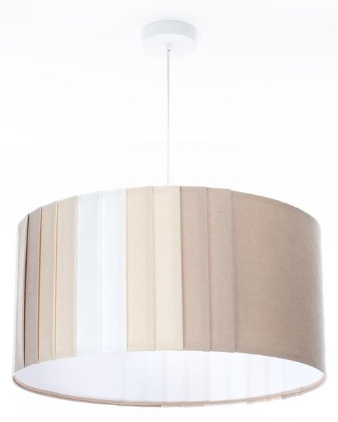 Závesné svietidlo STRIPES 1xE27/60W/230V, priemer 40 cm, béžové