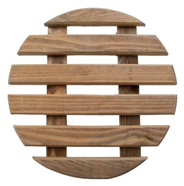 Drevený pojazdný podstavec pod kvetináč ø 29 cm (výška 8 cm) Indoor – Esschert Design