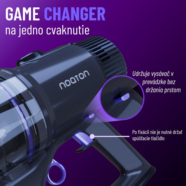 Noaton AVC600 Deluxe edition, tyčový aku vysávač