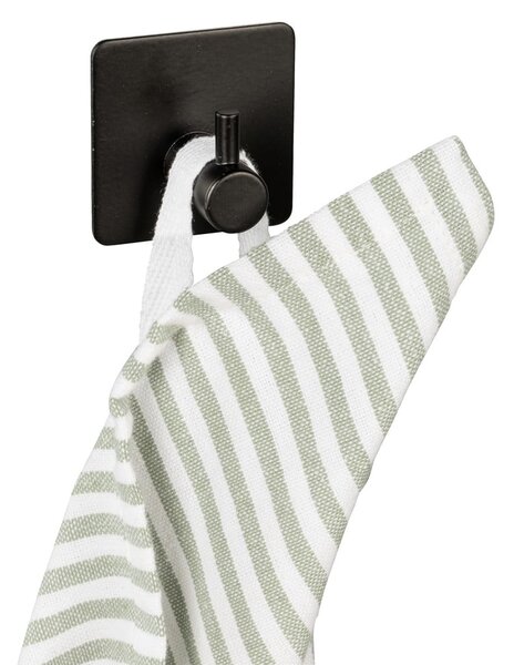 Čierne samodržiace háčiky v súprave 2 ks z nehrdzavejúcej ocele Black Outdoor Kitchen Ureo – Wenko