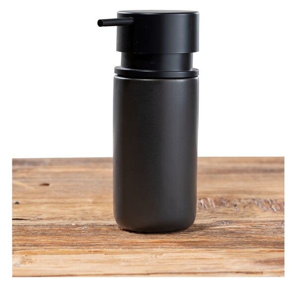 Čierny keramický dávkovač mydla Wenko Black Outdoor Kitchen Silo