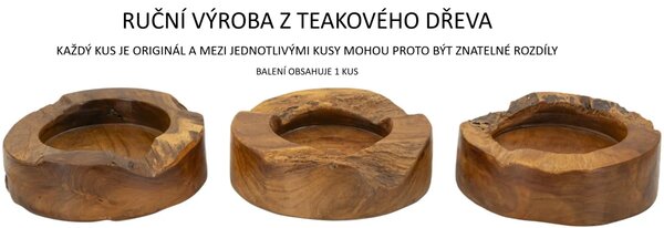 Mauro Ferretti Dekoratívna odkladacia miska Erusi Plus z masívu