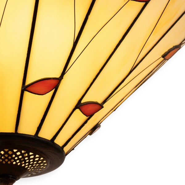 Brilagi - Tiffany vitrážový luster na reťazi FOLIA 3xE27/60W/230V priemer 50 cm