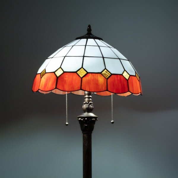 Brilagi - Tiffany vitrážová stojacia lampa SIENNA 2xE27/60W/230V