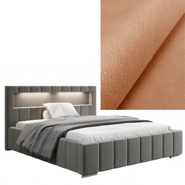 MD Čalúnená posteľ HONEY 140x200 výber z farieb MANILA_30