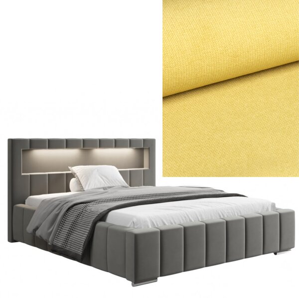 MD Čalúnená posteľ HONEY 140x200 výber z farieb KRONOS_11