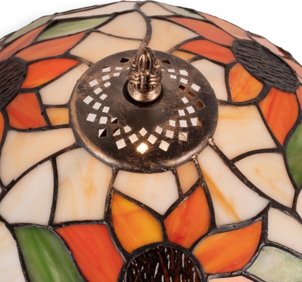 Brilagi - Tiffany vitrážová stolná lampa SUNFLOWER 1xE27/60W/230V