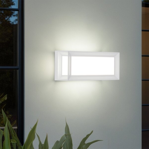 Brilagi - PARKER LED vonkajšie nástenné svietidlo s pohybovým senzorom LED/12W/230V biele IP44