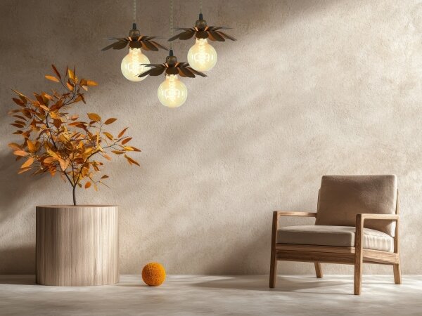 Bohemia-Design - Luster na lanku 1xE27/60W/230V bronzový
