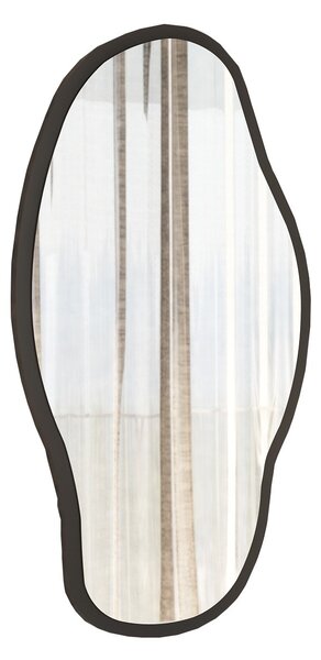 Kalune Design Dekoratívne nástenné zrkadlo Couldy 85x45 cm čierne