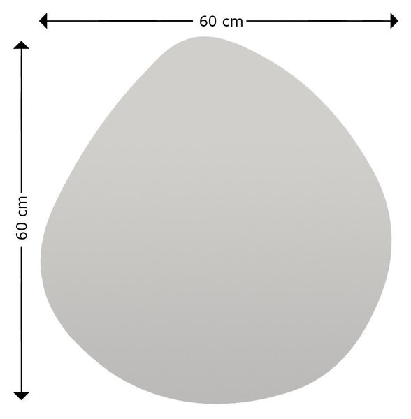 Kalune Design Dekoratívne nástenné zrkadlo Besso 60 cm čierne