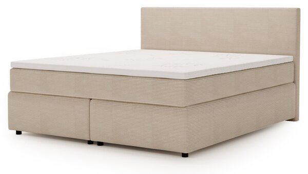 Posteľ s matracom a topperom SLEEP NEW béžová, 160x200 cm